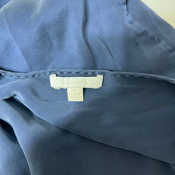 Lunya Navy Blue Washable Silk Pajama Tank Medium Women - Picture 5 of 7